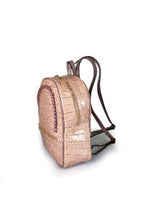 55C2084 Sac à Dos Cuir Vachette Imprimé Crocodile - Maroquinerie Contemporaine Italienne