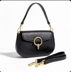 (55C163) Sac Saddle Cuir Véritable - Classique Intemporel