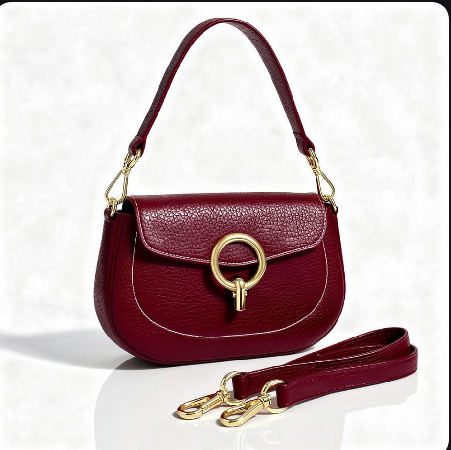 55C163 Sac Saddle Cuir Vachette - Classique Intemporel
