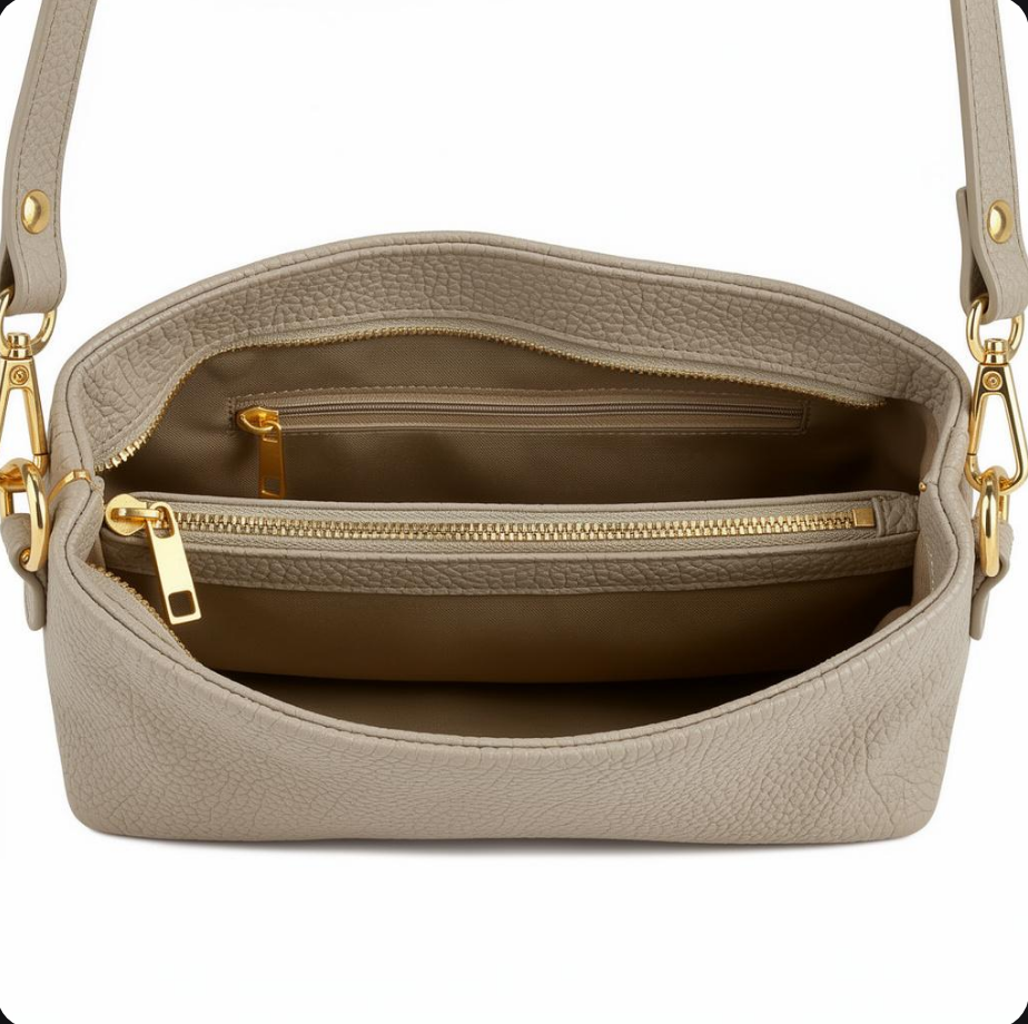 (55C163) Sac Saddle Cuir Véritable - Classique Intemporel