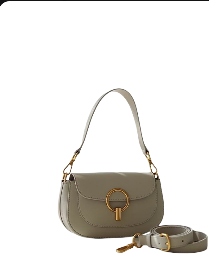 (55C163) Sac Saddle Cuir Véritable - Classique Intemporel