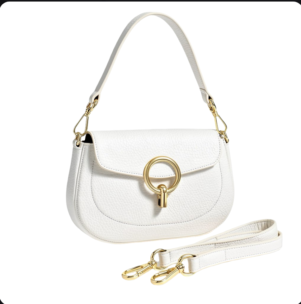 (55C163) Sac Saddle Cuir Véritable - Classique Intemporel