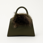 Sac à Main en Cuir Veau et Fourrure - Artisanat Italien
