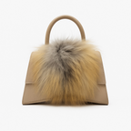 Sac à Main en Cuir Veau et Fourrure - Artisanat Italien