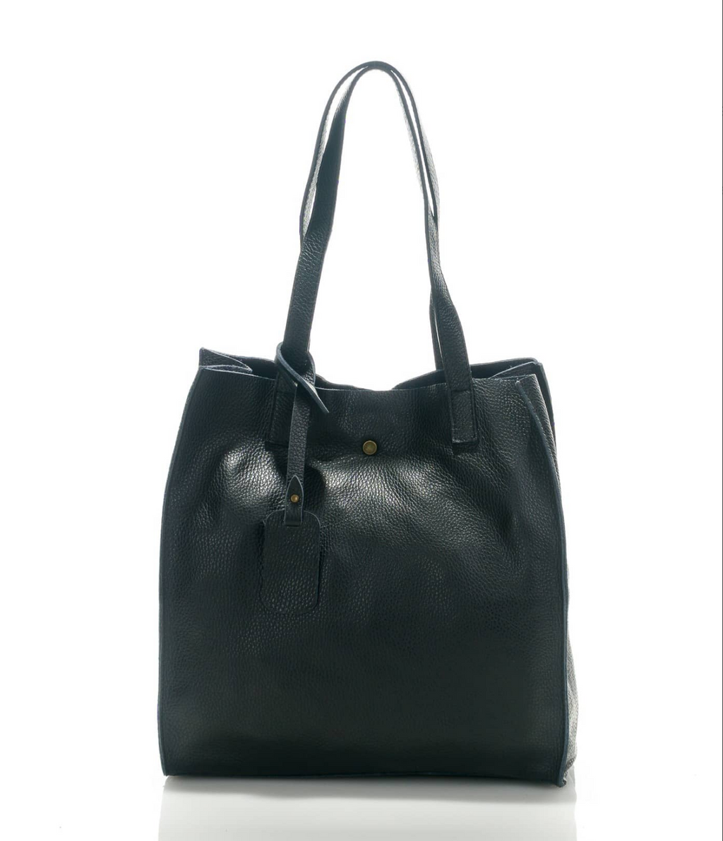 (668868) Sac Fourre-Tout Cuir Véritable Bordeaux - Grand Tote Bag Cabas Italien Souple