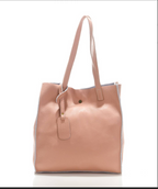 (668868) Sac Fourre-Tout Cuir Véritable Bordeaux - Grand Tote Bag Cabas Italien Souple