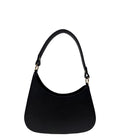 Sac bandoulière IGINIA en cuir véritable noir, artisanat italien — SKyb