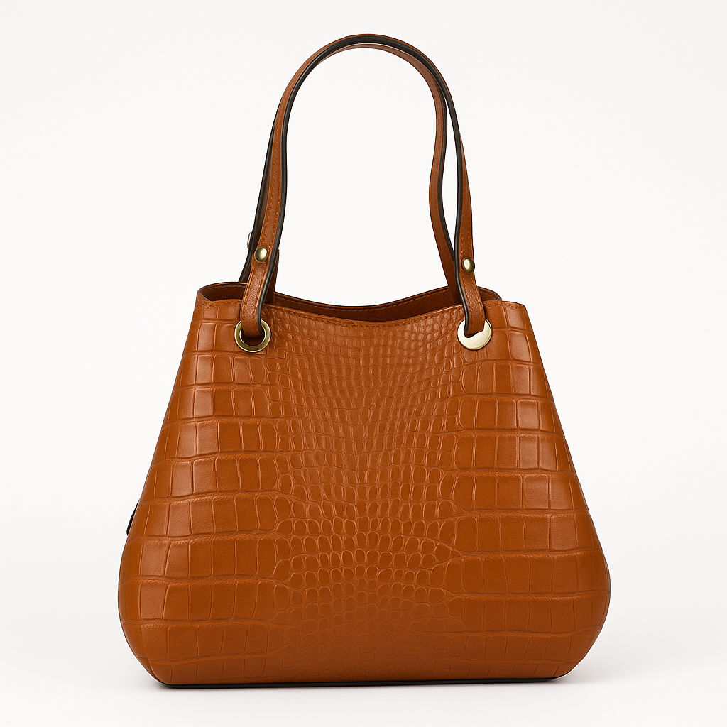 Sac cognac crocodile optimisé