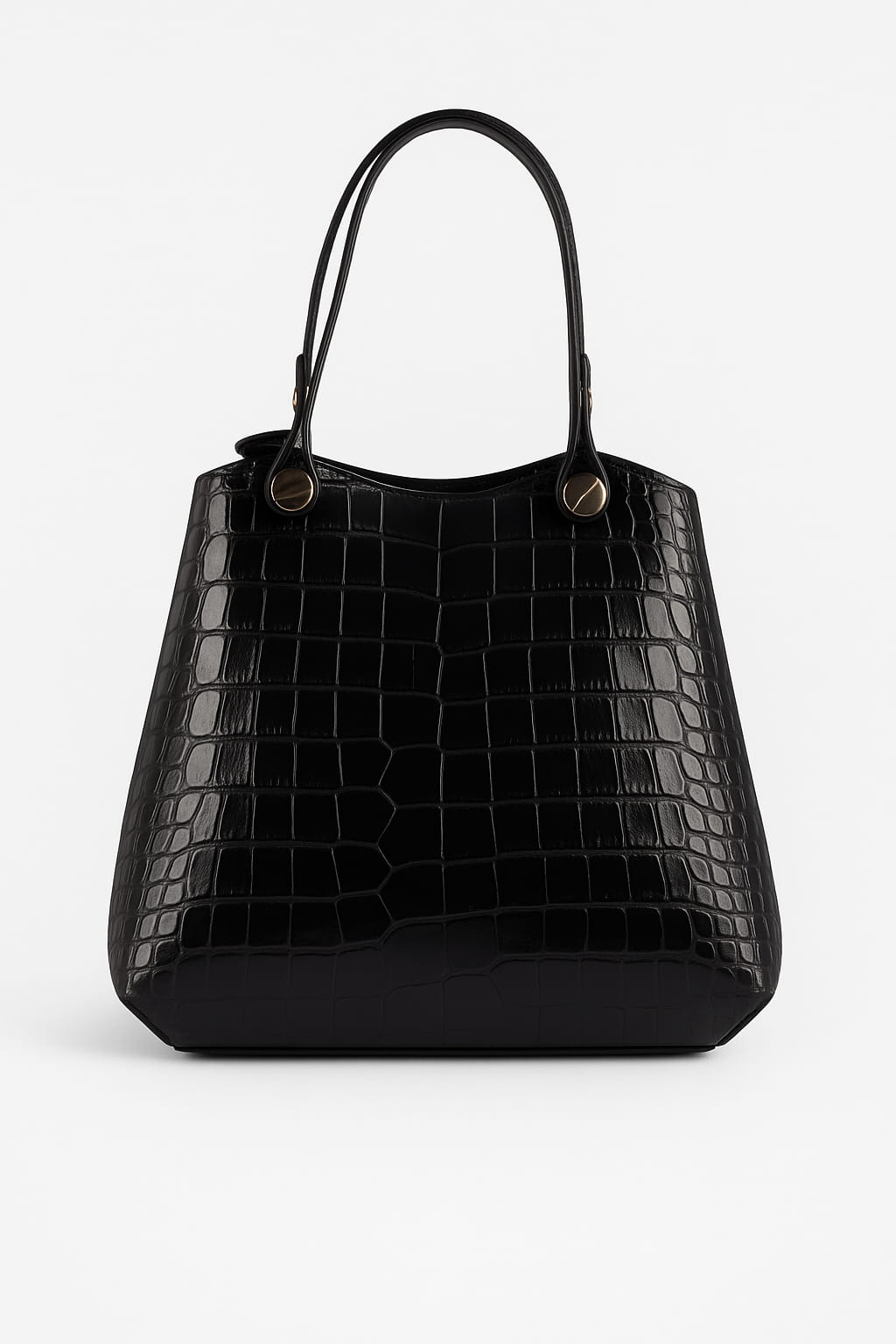 55C2084 Sac à Main Cuir Vachette Croco Bandoulière - Maroquinerie Italienne Premium | SKyb