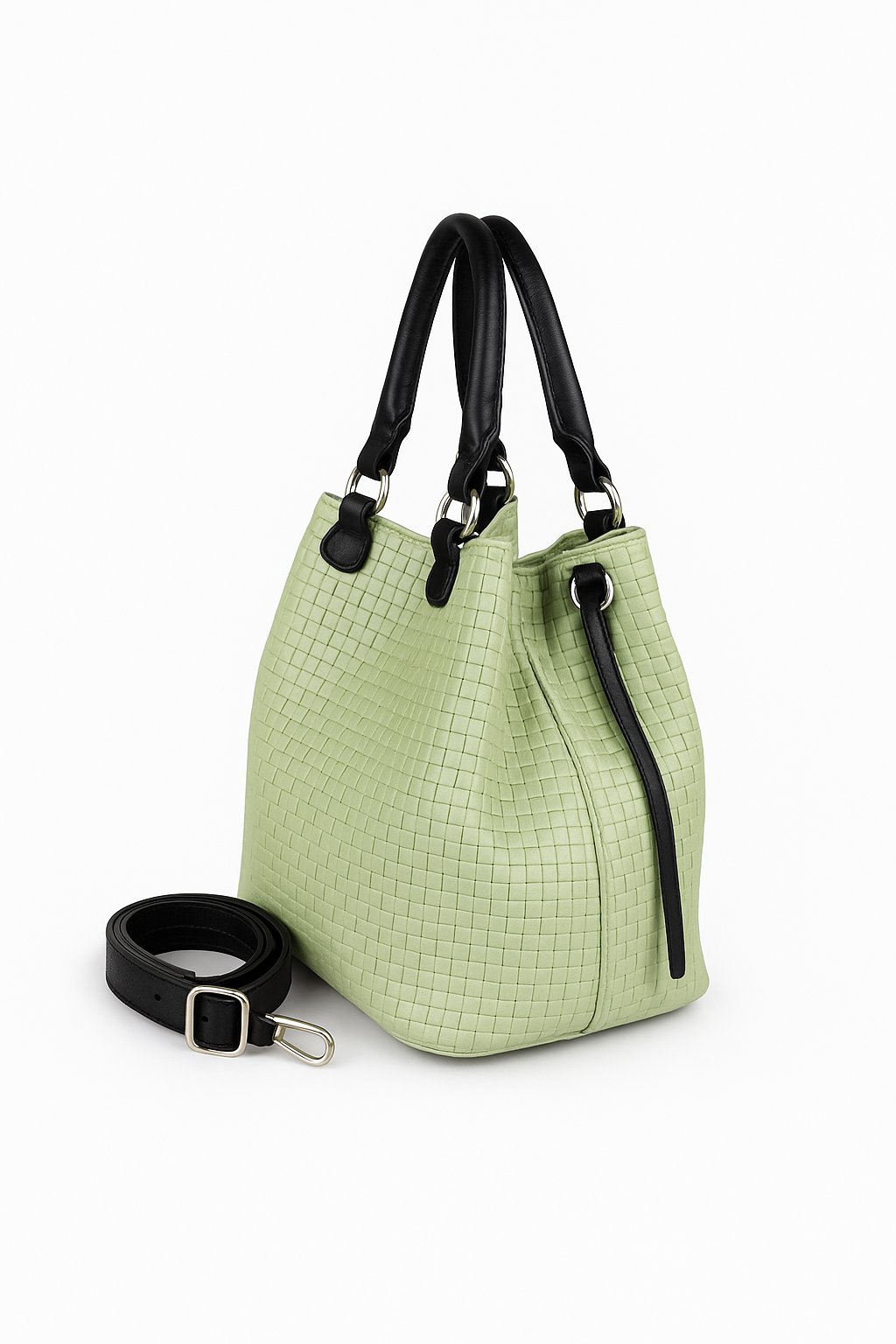 Sac seau vert menthe profil optimisé